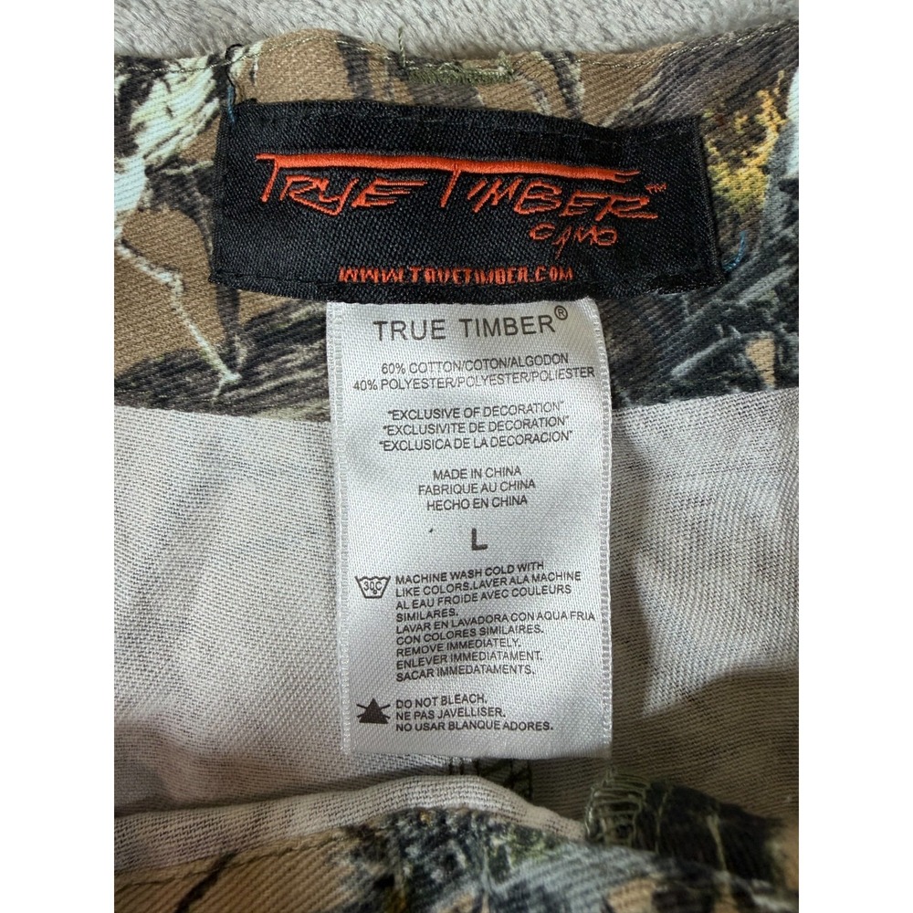 True Timber Camo Shirt Pants Set Mens L Hunting Tactical Outdoors - Picture 13 of 16